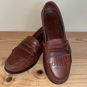 Vintage G.H. Bass & Co. Men's Brown Leather Penny Loafers Slip On Shoes